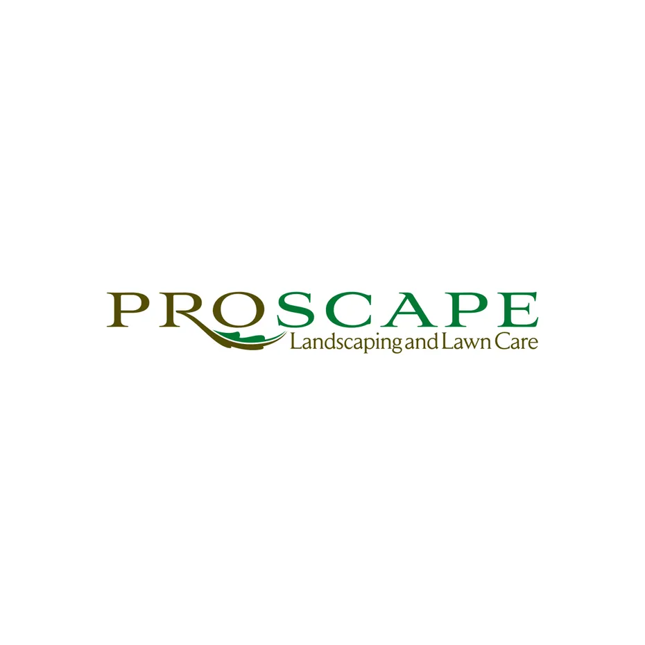 the words “ProScape Landscaping and Lawn Care” in two shades of green