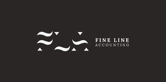 波纹线条商标设计财务公司logo设计