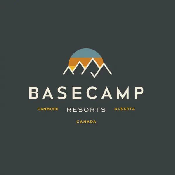 relaxed and modern resort logo