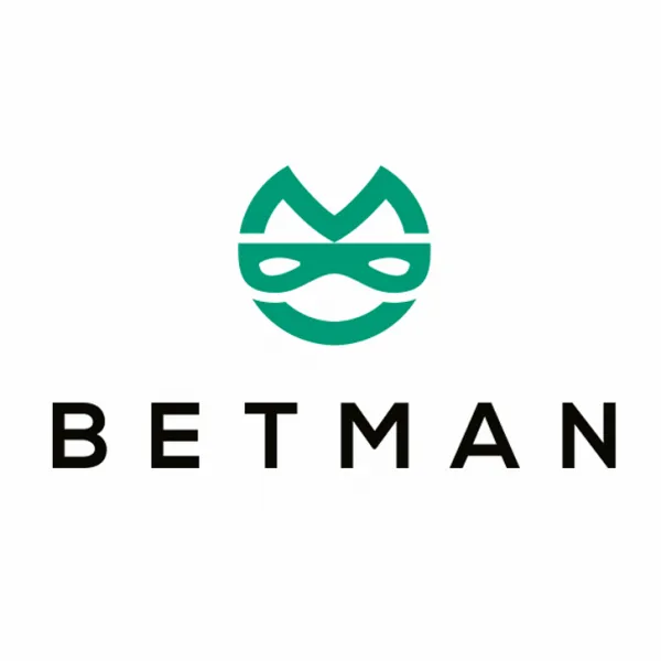 abstract green image of a masked face with the text “betman”