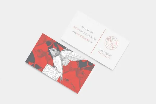 Illustrated business card