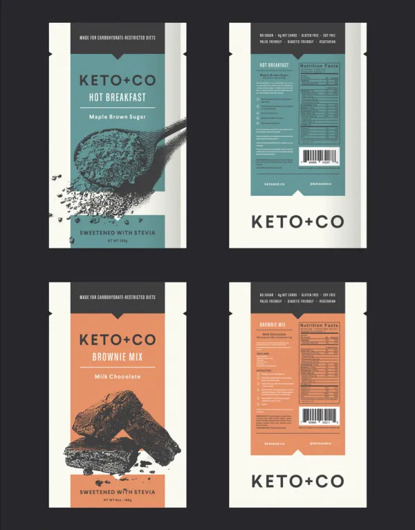 Keto + Co product packaging