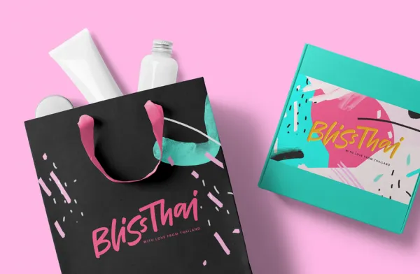 Bliss Thai’s 80’s inspired brand identity