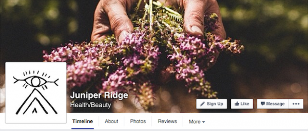 Juniper Ridge social media branding