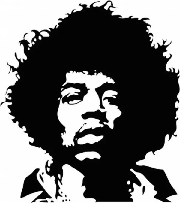 Jimi Hendrix face logo