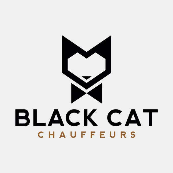 black cat chauffeurs logo