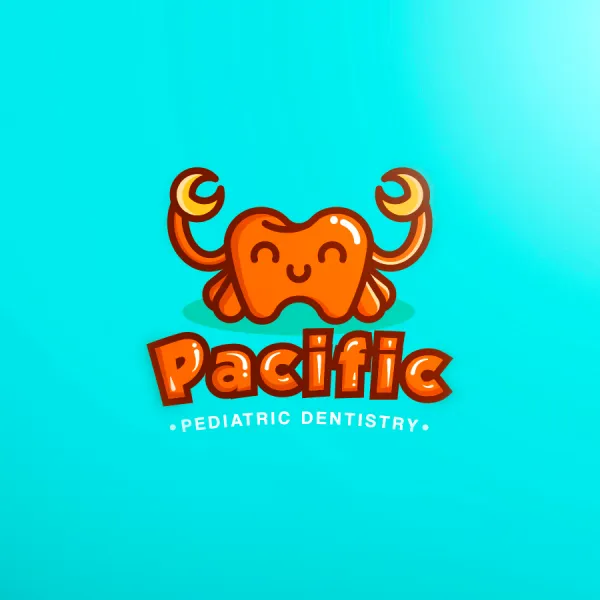 crab tooth logo for pediatric pacific dentist