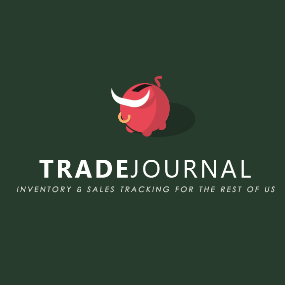 Trade journal logo made up of a piggy bank with bull horns
