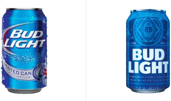 Bud Light before and after