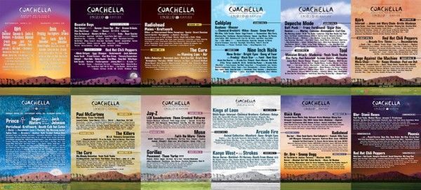 Coachella festival posters