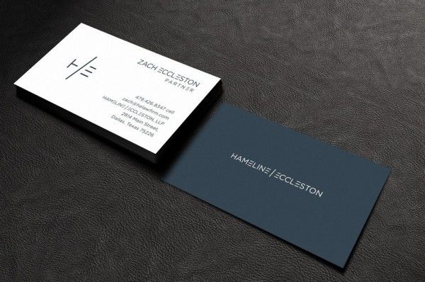Hameline and Eccleston business card