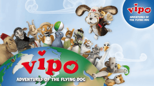 Vipo The Flying Dog Adventures Logo